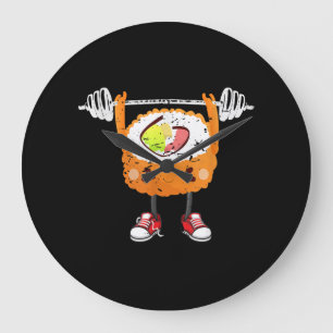 Reloj Redondo Grande Graciosa camiseta de regalo de halterofilia para g