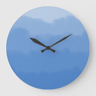 Reloj Redondo Grande Gradiente de cielo azul soñador 