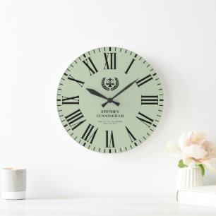 Reloj Redondo Grande Graduación personalizada en la Facultad de Derecho