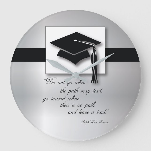 Reloj Redondo Grande Graduation Path, Round Gift Items (Anverso)