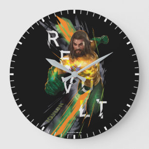 Reloj Redondo Grande Gráfico refractado de la "rebelión" de Aquaman e