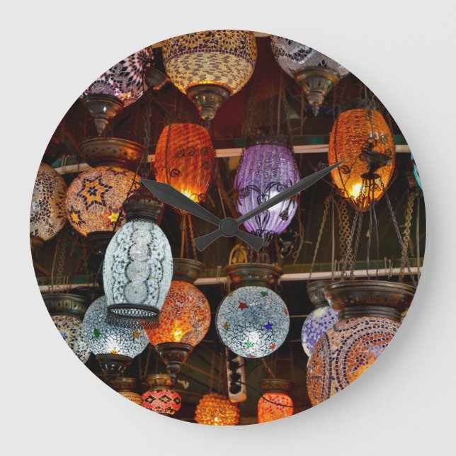 Reloj Redondo Grande Gran Bazar en Estambul, Turquía (Anverso)