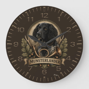 Reloj Redondo Grande Gran Munsterlander