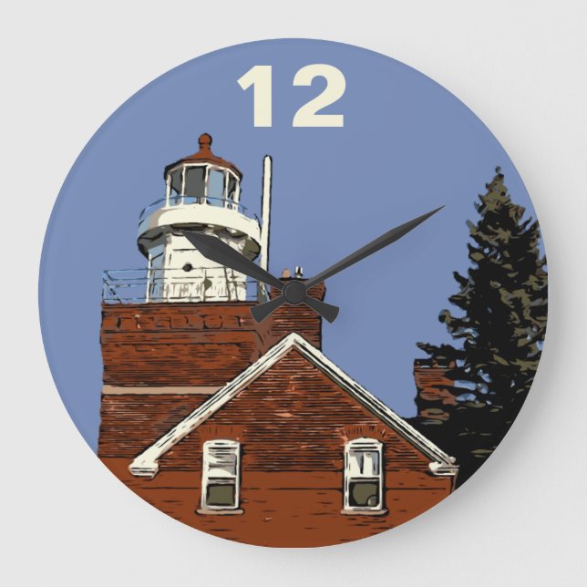 RELOJ REDONDO GRANDE GRAN PUNTO DE BAHÍA (Anverso)