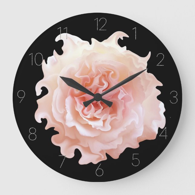 Reloj Redondo Grande Grande Horloge Ronde Rosa ébouriffée (Anverso)