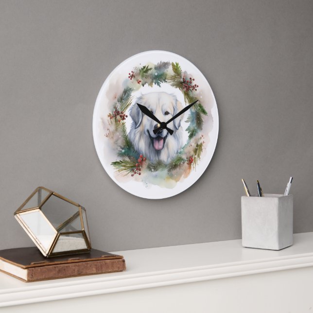 Reloj Redondo Grande Grandes Navidades de los Pirineos Cacaron Festivid (Oficina)