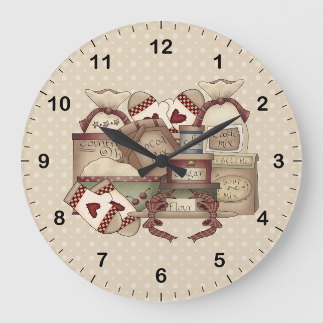 Reloj Redondo Grande Grandmas Kitchen (Anverso)
