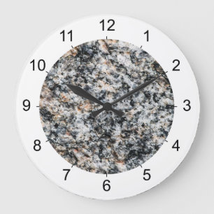 Reloj Redondo Grande Granito - Rock duro