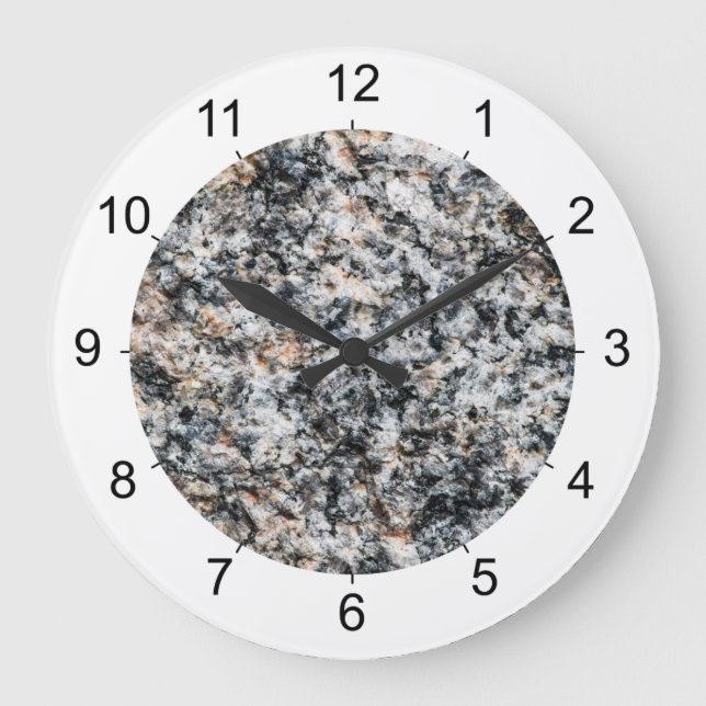 Reloj Redondo Grande Granito - Rock duro (Anverso)