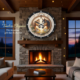 Reloj Redondo Grande Granja Patrimonio Serene Stallions