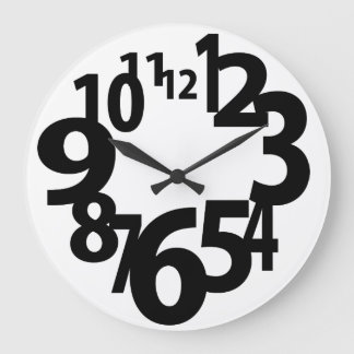 Reloj Redondo Grande Grasa de la diversión hecha frente