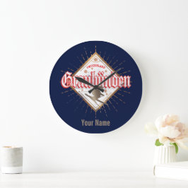 Reloj Redondo Grande Graubünden Suiza retro skier vintage