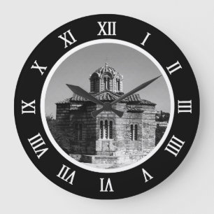 Reloj Redondo Grande Grecia Antigua Iglesia de Atenas de los apóstoles