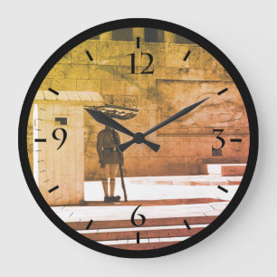Reloj Redondo Grande Grecia vintage Atenas Tumba del soldado desconocid