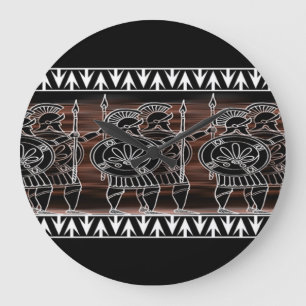 Reloj Redondo Grande Greek Black Figure Troop