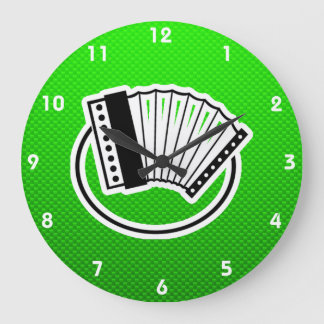 Reloj Redondo Grande Green Accordion