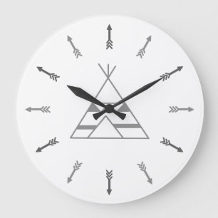 Reloj Redondo Grande Grijze Tipi