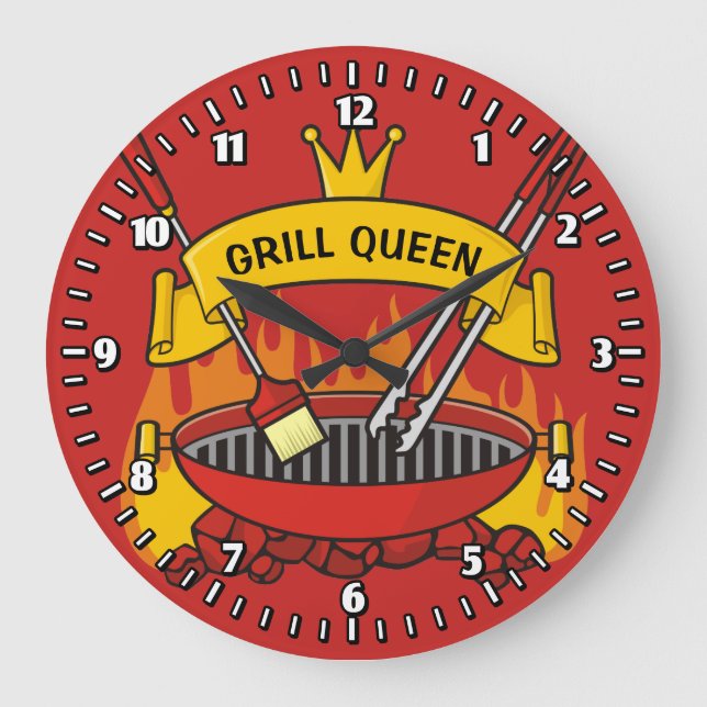 Reloj Redondo Grande Grill Queen (Anverso)