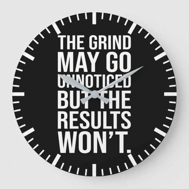 Reloj Redondo Grande Grind UnNoted vs Resultados - Motivación de éxito (Anverso)