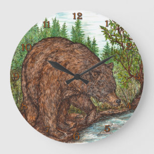 Reloj Redondo Grande Grizzly