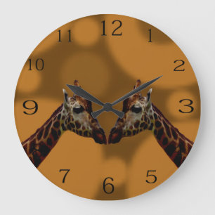 Reloj Redondo Grande Groovy Giraffe A Ir,  