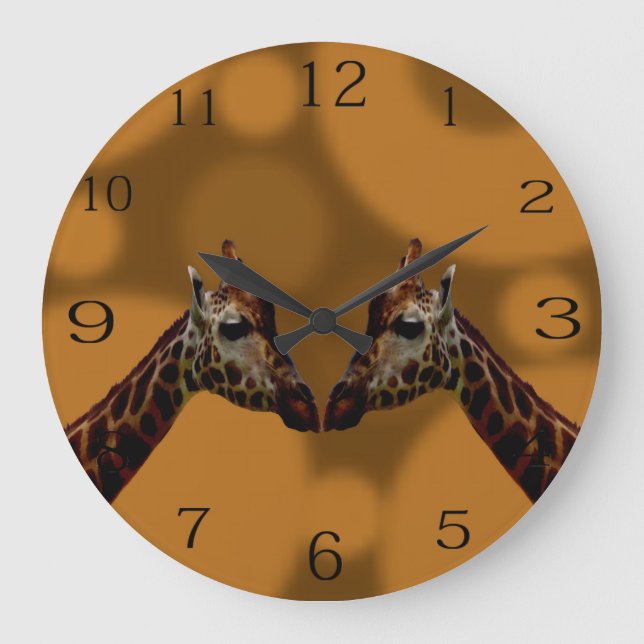 Reloj Redondo Grande Groovy Giraffe A Ir,   (Anverso)