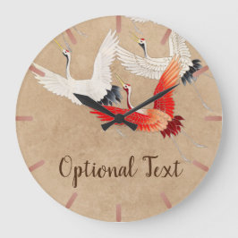 Reloj Redondo Grande Grúa voladora japonesa