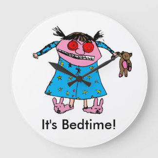 Reloj Redondo Grande Grump Chica Clock