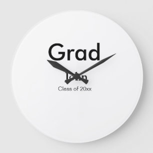 Reloj Redondo Grande grupo de graduados agregar nombre congrats fecha a