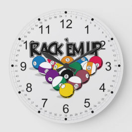 Reloj Redondo Grande Grupo Em Up De Rack