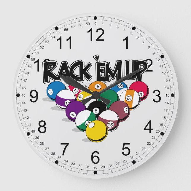 Reloj Redondo Grande Grupo Em Up De Rack (Anverso)