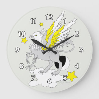 Reloj Redondo Grande Gryphon o amarillo del grifo
