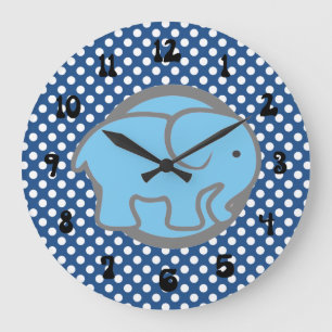 Reloj Redondo Grande Guardería sencilla y elegante