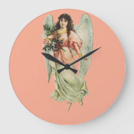 Reloj Redondo Grande Guardian Angel Divine Watchfulness & Grace Art