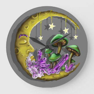 Reloj Redondo Grande Guay Celestial champiñón diseñado todo el día