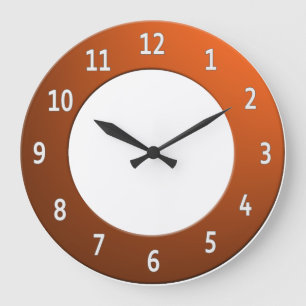 Reloj Redondo Grande Guay cualquier dígito blanco en color en un marco