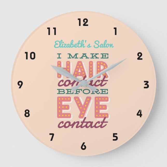 Reloj Redondo Grande Guay de Hair Stylist RETRO Salon (Anverso)