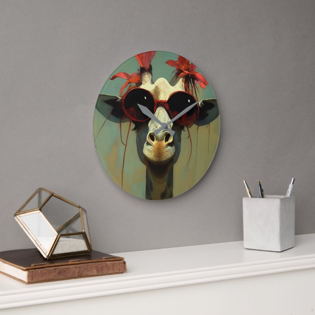 Reloj Redondo Grande Guay Giraffe (Oficina)