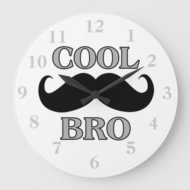 Reloj Redondo Grande Guay Mustache Bro (Anverso)
