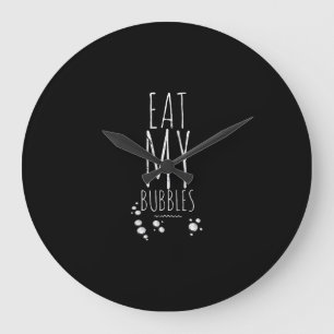 Reloj Redondo Grande Guay Natación Comer Mis Burbujas Nadar Divertido N