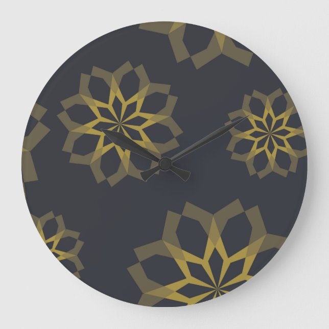 Reloj Redondo Grande Guay, verde, único, moderno y moderno abstracto de (Anverso)