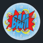 Reloj Redondo Grande Guay Vintage Comic Book Pop Art Style BAM!<br><div class="desc">Añade un toque retro a tu espacio con este reloj de pared de Guay Vintage Comic Book Pop Art Style BAM!. Con un diseño vibrante inspirado en el cómic, este reloj es perfecto para los amantes de la moda y del arte. Sus colores llamativos y su carácter caprichoso lo convierten...</div>