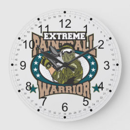 Reloj Redondo Grande Guerrero de Paintball