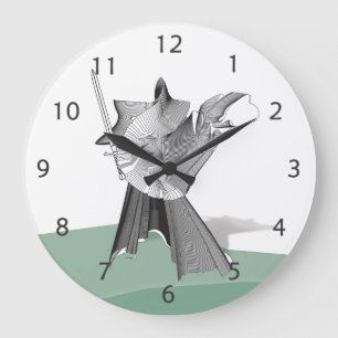 Reloj Redondo Grande Guerrero digital