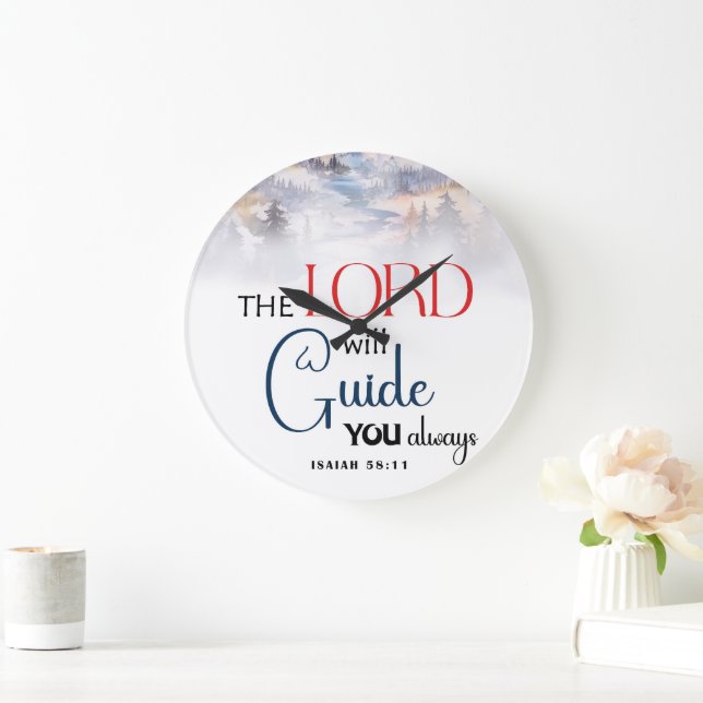 Reloj Redondo Grande Guide you always (Hogar)