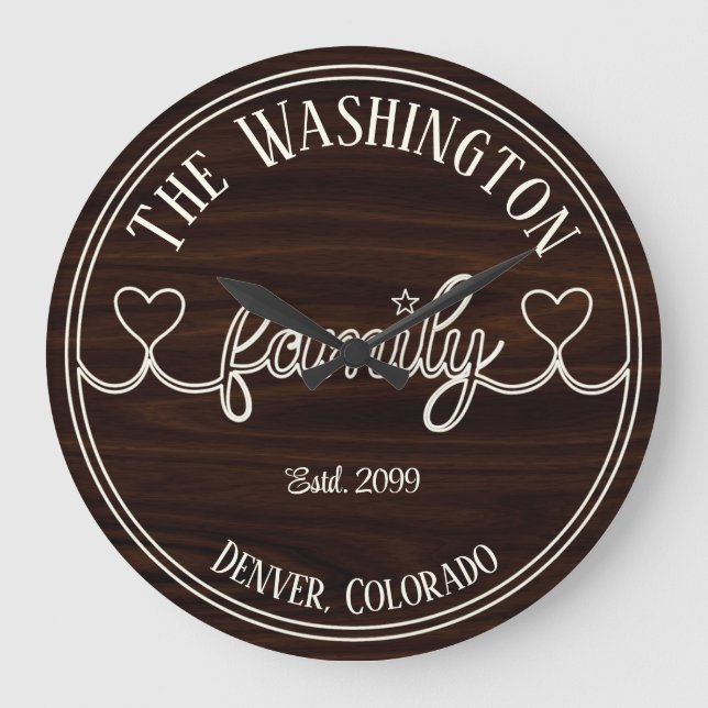 Reloj Redondo Grande Guión marfileño sobre el fondo de los efectos de l (Anverso)