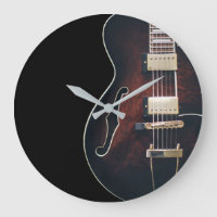 Guitarra Eléctrica Sobre Negro