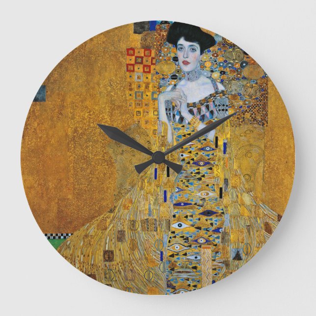 Reloj Redondo Grande Gustav Klimt - Adele (Anverso)