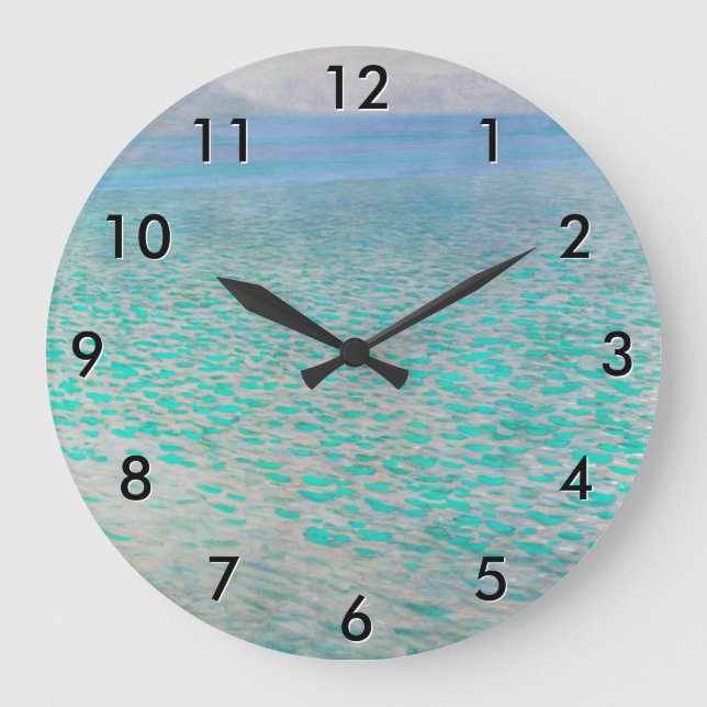 Reloj Redondo Grande Gustav Klimt - Attersee (Anverso)