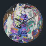 Reloj Redondo Grande Gustav Klimt - La Virgen<br><div class="desc">The Virgin / The Maiden - Gustav Klimt,  Oil on Canvas,  1913</div>